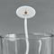 Happy Birthday White Plastic 7" Stir Stick - Oval - Main