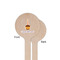 Happy Birthday Wooden 6" Stir Stick - Round - Single Sided - Front & Back