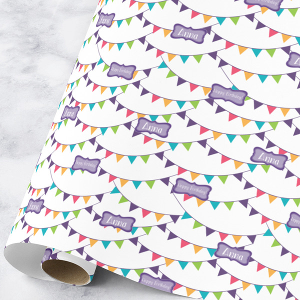 Custom Happy Birthday Wrapping Paper Roll - Large (Personalized)