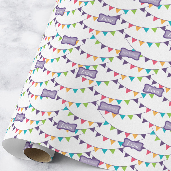 Custom Happy Birthday Wrapping Paper Roll - Large - Matte (Personalized)