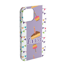 Happy Birthday iPhone Case - Plastic - iPhone 15 (Personalized)