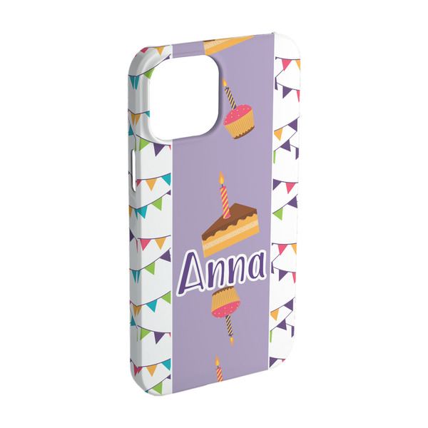 Custom Happy Birthday iPhone Case - Plastic - iPhone 15 Pro (Personalized)