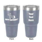 Pinata Birthday 30 oz Stainless Steel Tumbler - Grey - Double-Sided (Personalized)