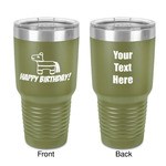 Pinata Birthday 30 oz Stainless Steel Tumbler - Olive - Double-Sided (Personalized)