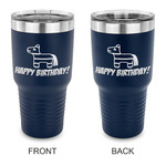 Pinata Birthday 30 oz Stainless Steel Tumbler - Navy - Double Sided (Personalized)