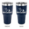 Pinata Birthday 30 oz Stainless Steel Ringneck Tumblers - Navy - Double Sided - APPROVAL