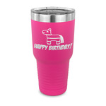 Pinata Birthday 30 oz Stainless Steel Tumbler - Pink - Single Sided (Personalized)