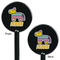 Pinata Birthday Black Plastic 5.5" Stir Stick - Double Sided - Round - Front & Back