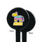 Pinata Birthday Black Plastic 7" Stir Stick - Single Sided - Round - Front & Back