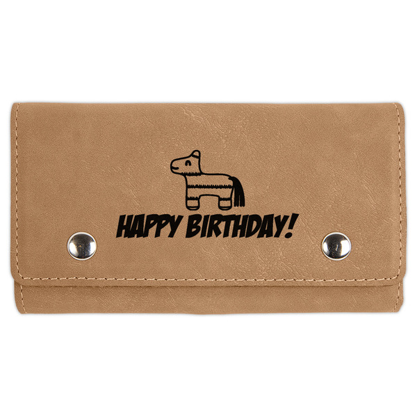 Custom Pinata Birthday Cards & Dice Set - Light Brown (Personalized)