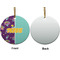 Pinata Birthday Ceramic Flat Ornament - Circle Front & Back (APPROVAL)