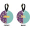 Pinata Birthday Circle Luggage Tag (Front + Back)