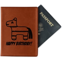 Pinata Birthday Passport Holder - Faux Leather - Single Sided (Personalized)