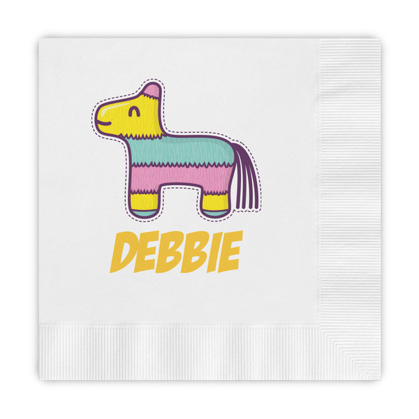 Custom Pinata Birthday Embossed Decorative Napkins (Personalized)