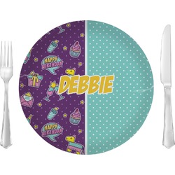 Pinata Birthday Glass Lunch / Dinner Plate 10" (Personalized)