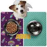 Pinata Birthday Dog Food Mat - Medium w/ Name or Text