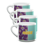 Pinata Birthday Double Shot Espresso Cups - Set of 4 (Personalized)