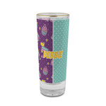 Pinata Birthday 2 oz Shot Glass -  Glass with Gold Rim - Single (Personalized)