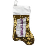 Pinata Birthday Reversible Sequin Stocking - Gold (Personalized)