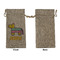 Pinata Birthday Large Burlap Gift Bags - Front Approval