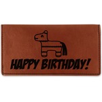 Pinata Birthday Leatherette Checkbook Holder - Single Sided (Personalized)
