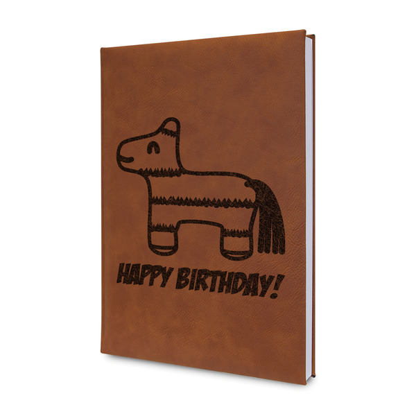 Custom Pinata Birthday Leather Sketchbook - Small - Double Sided (Personalized)