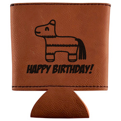 Pinata Birthday Leatherette Can Sleeve (Personalized)