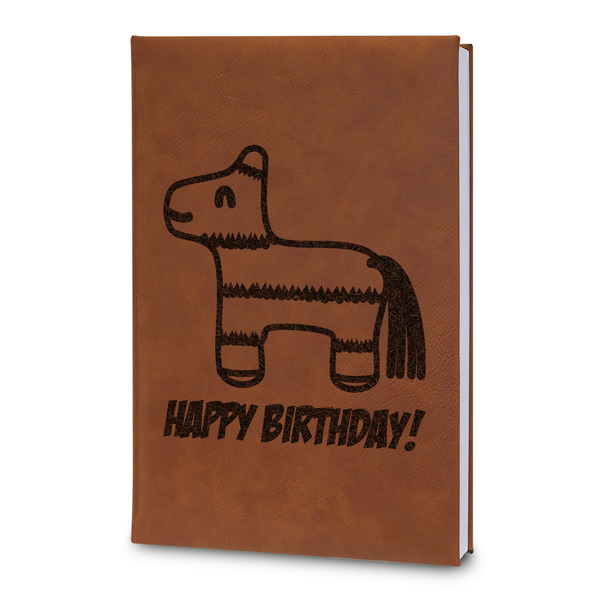 Custom Pinata Birthday Leatherette Journal - Large - Double Sided (Personalized)