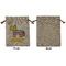 Pinata Birthday Medium Burlap Gift Bag - Front Approval