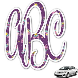 Pinata Birthday Monogram Car Decal (Personalized)