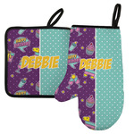 Pinata Birthday Left Oven Mitt & Pot Holder Set w/ Name or Text