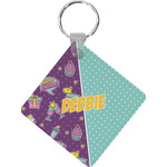 Pinata Birthday Diamond Plastic Keychain w/ Name or Text