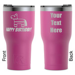 Pinata Birthday RTIC Tumbler - Magenta - Laser Engraved - Double-Sided (Personalized)