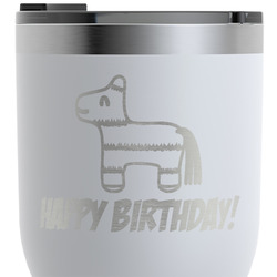 Pinata Birthday RTIC Tumbler - White - Engraved Front (Personalized)