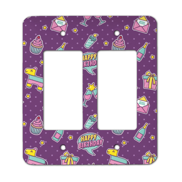 Custom Pinata Birthday Rocker Style Light Switch Cover - Two Switch