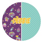 Pinata Birthday Round Decal - Small (Personalized)