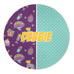 Pinata Birthday 5' Round Indoor Area Rug (Personalized)