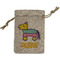 Pinata Birthday Small Burlap Gift Bag - Front