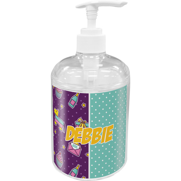 Custom Pinata Birthday Acrylic Soap & Lotion Bottle (Personalized)