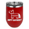 Pinata Birthday Stainless Wine Tumblers - Red - Single Sided - Front