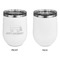 Pinata Birthday Stainless Wine Tumblers - White - Single Sided - Approval