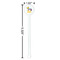 Pinata Birthday White Plastic 5.5" Stir Stick - Round - Dimensions