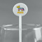 Pinata Birthday White Plastic 5.5" Stir Stick - Round - Main