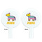 Pinata Birthday White Plastic 7" Stir Stick - Double Sided - Round - Front & Back