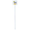 Pinata Birthday White Plastic Stir Stick - Double Sided - Square - Single Stick