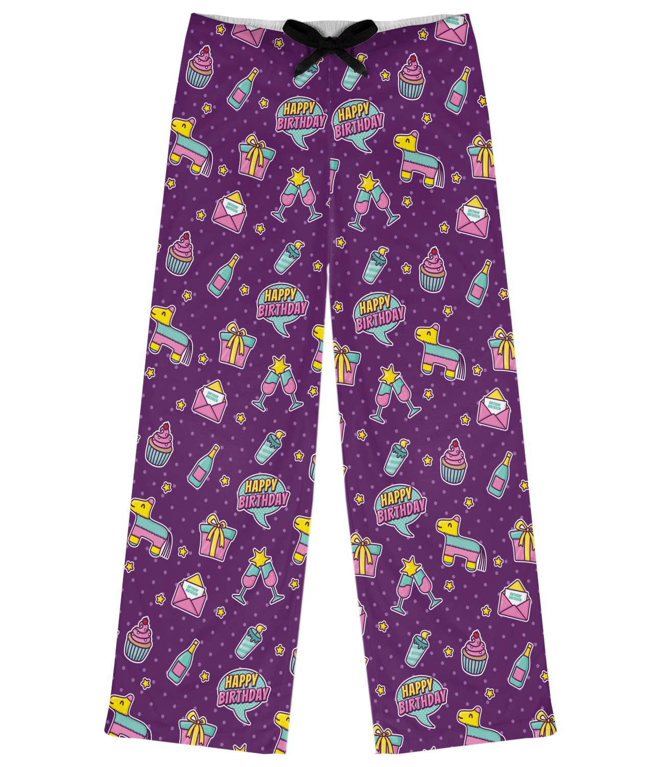 Custom Pinata Birthday Womens Pajama Pants YouCustomizeIt