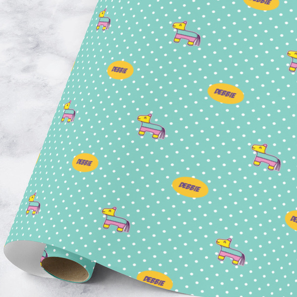 Custom Pinata Birthday Wrapping Paper Roll - Large (Personalized)