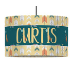 Animal Friend Birthday 12" Drum Pendant Lamp - Fabric (Personalized)