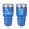 Animal Friend Birthday 30 oz Stainless Steel Ringneck Tumbler - Blue - Double Sided - Front & Back