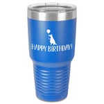 Animal Friend Birthday 30 oz Stainless Steel Tumbler - Royal Blue - Single-Sided (Personalized)